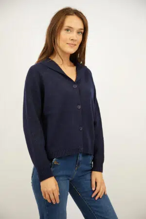 קרדיגן בסריגה עדינה Lola | נייבי