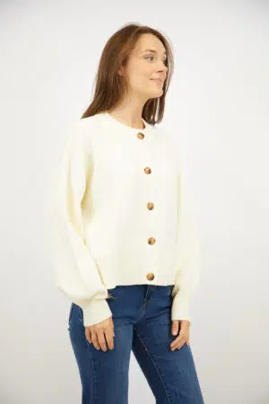 סריג עם כפתורים Lou | בז