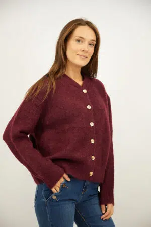 סריג טקסטורל Zoé | בורדו