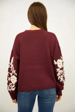 סריג עם תחרה Lawrence | בז יין