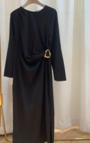 שמלה מקסי Talie | שחור – BY-YD013-5-BLACK