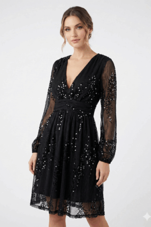 שמלה Marie | שחור – ML-1036-5-2356-BLACK