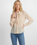 חולצת שיפון אלגנטית Iris | בז – JSM-CH3532-BEIGE