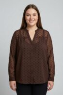 חולצה שיפון Emma | קפה – ML-1052-5-2376-CAFE