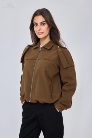 מעיל בומברס Romy | קפה – ML-1227-2283-CAFE