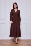 חולצה צווארון וולנים Daphné | קפה – ML-M1192-5-2196-CAFE