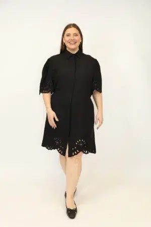 שמלה טוניק Anna | שחור