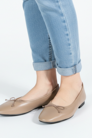 בלרינה עם קשירה Maggie | אבן – NY-600-TAUPE