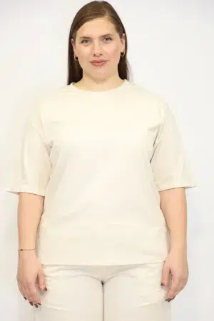 טי שירט Manon | בז – IV-AC8008-BEIGE