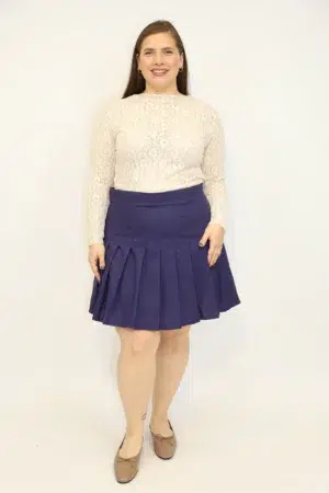 חצאית Sylvie | כחול – ML-M768-5-2093-BLUE