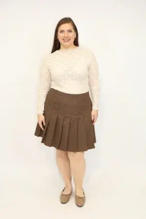 חצאית Sylvie | חאקי – ML-M768-5-2093-KAKI
