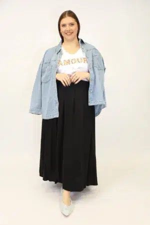 חצאית Coralie | שחור – ML-M927-5-2289-BLACK