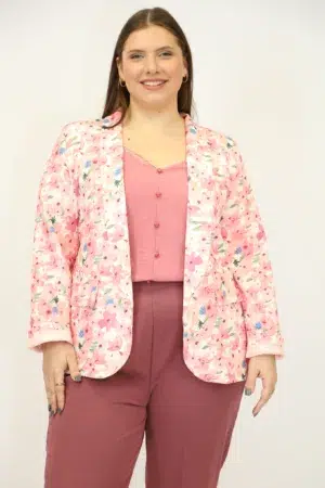 בלייזר Cindy | ורוד – MLY-6099-1-ROSE
