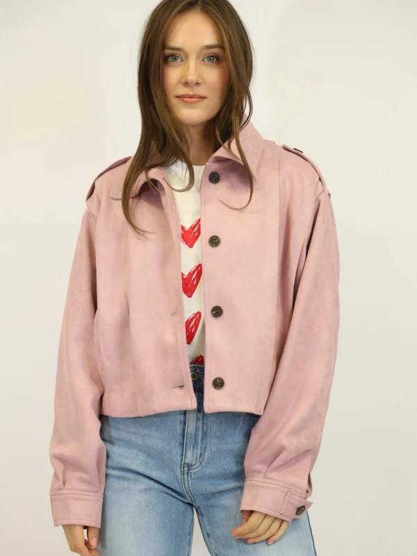 מעיל עם כפתורים Lolita | ורוד – MM-6507-3-ROSE