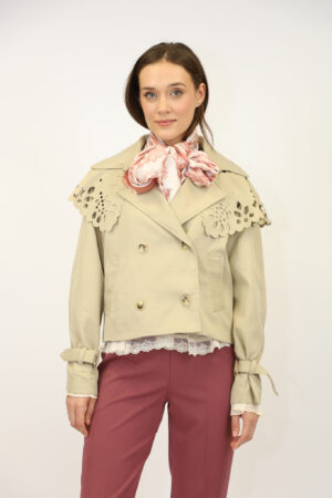 מעיל קצר Lydie | בז – MM-M7556-1-BEIGE