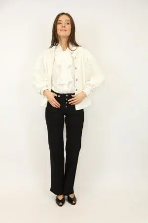 גינס Flare Sophie | שחור – NC-P139-66-BLACK