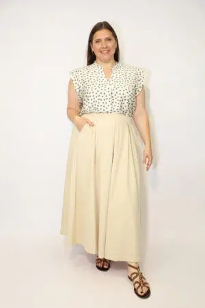 חצאית Capucine | בז – CHR-AB050-BEIGE
