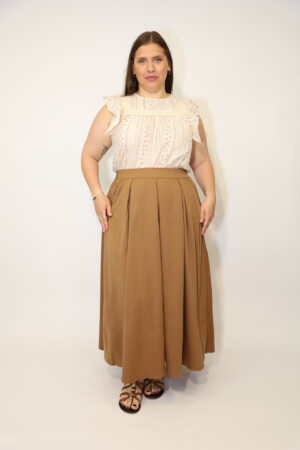 חצאית Capucine | חום – CHR-AB050-BROWN