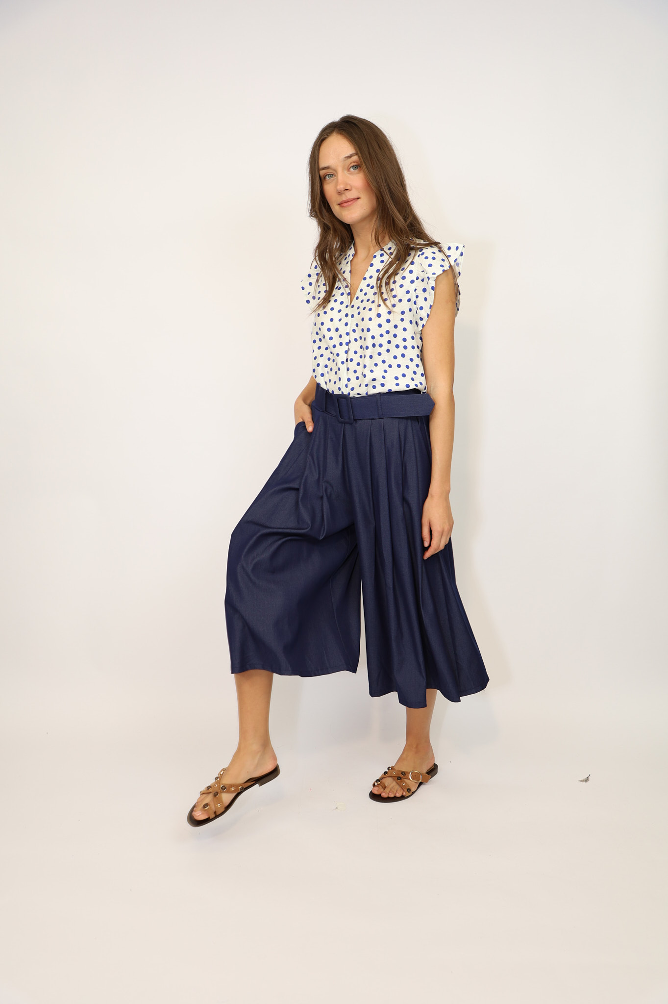 ברמודה פסים פלזו Grace | נייבי – IV-PR90447-NAVY