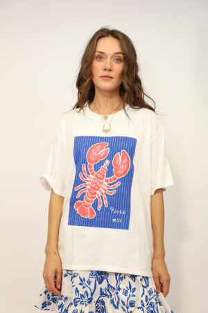 טי שירט Lobster | לבן – IV-PR8822-WHITE