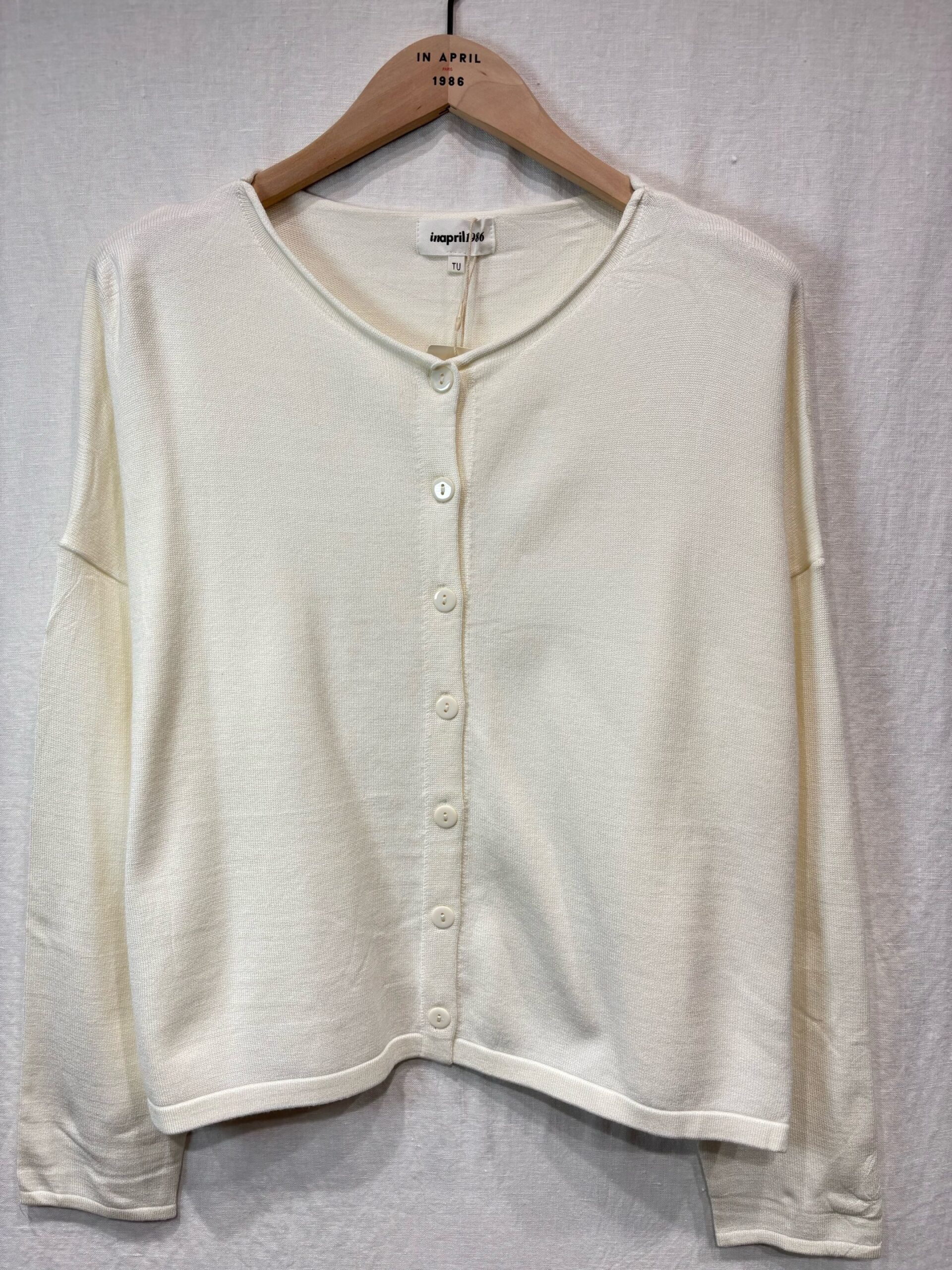 קרדיגן Nathalie | קרם – IA-AR1173-CREAM